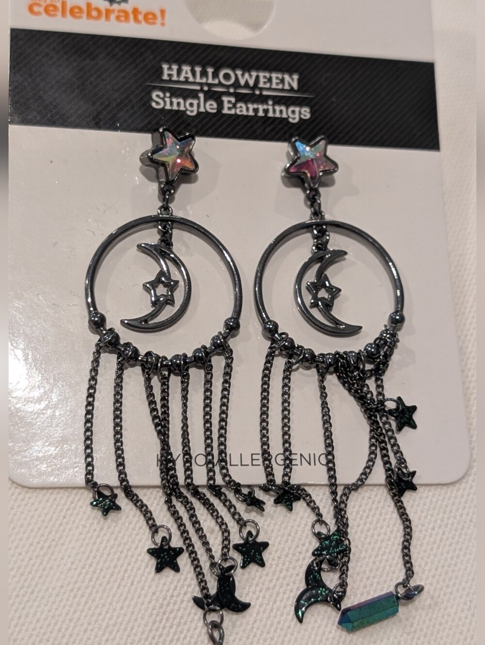 🌸ADD ON Star & Moon Dangle Earrings - Whimsigoth Aesthetic